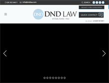 Tablet Screenshot of dndlaw.com